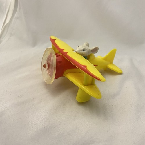 Stuart Little 2 Airplane 5" Wendy's Movie Action Figure 2002 Red & Yellow - Picture 8 of 11