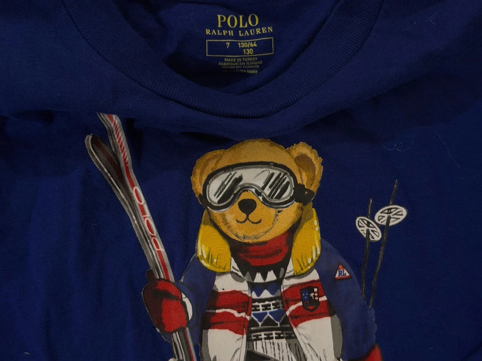 Polo Ralph Lauren Lote de 5 Camisas con Capucha Oso Chaqueta Niños Talla 7 Foto 2 de 4