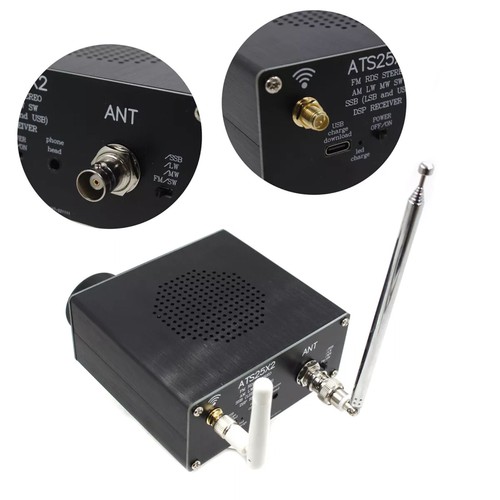 Multi-Function ATS25X2 WIFI Radio Receiver FM RDS AM LW MW SW SSB DSP w/ Antenna - Photo 13/14