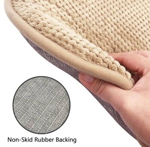 Khaki Foam Seat Cushions Kitchen Chairs Pads for Dining 15*17in, Set Of 6 - Picture 4 of 8