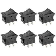 6Pcs Rocker Switch ON/Off 2 Position 2 Pin, AC 6A/250V, 10A/125V,KCD1 Toggle...