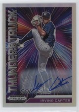 2021 Panini Prizm Draft Picks Thunderstruck Silver Irving Carter #T-IC Auto 1p9n