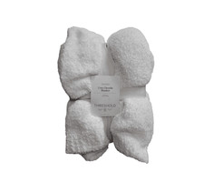 Threshold - Full/Queen Cozy Chenille Bed Blanket in White