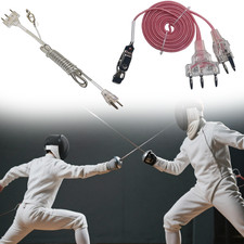 Easy Storage Fencing Body Cord for Foil Sport 71in with Wear Resistant Coating