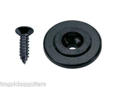Bass String tree Saitenniederhalter schwarz black rund Saitenführung retainer