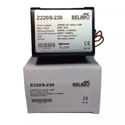 1pcs BELIMO Z220S-230 DN20 Two-way Valve Fan Coil Electric Valve Solenoid Valve