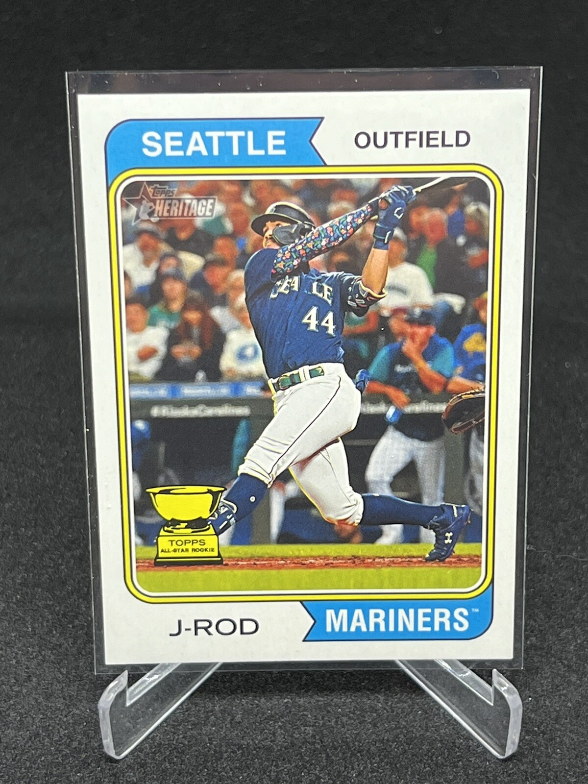 2023 Topps Heritage Nickname J-Rod SP Variation #18 Julio Rodriguez Mariners