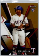 2018 Topps Finest Extended SP Gold Refractor Rookie RC /50 Willie Calhoun #112