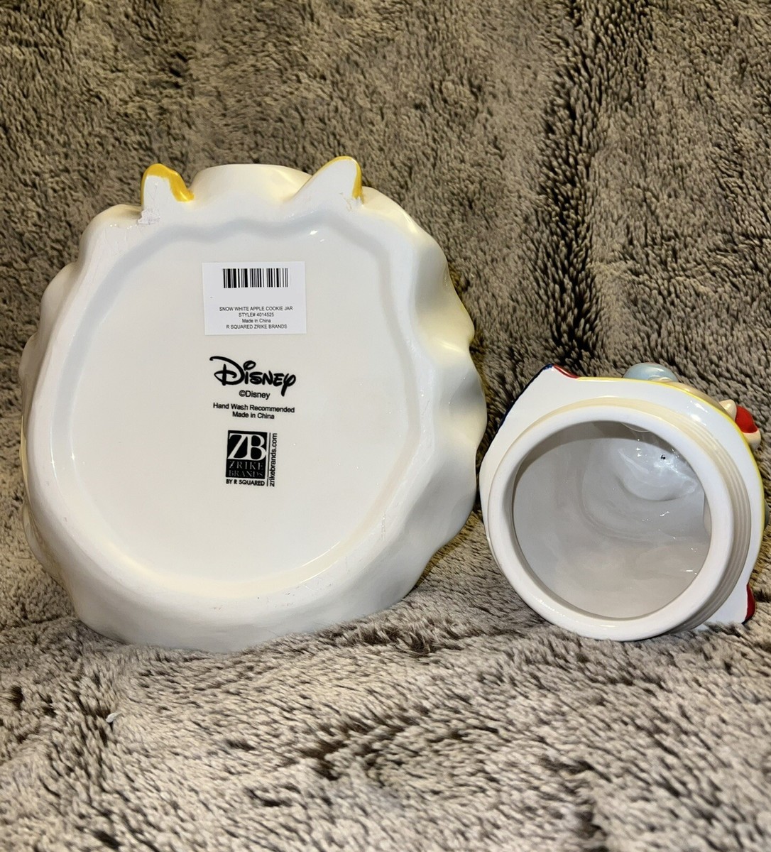 741　【激レア！】Disney クッキージャー DISNEY PRINCESS | SNOW WHITE | COOKIE JAR W/ LID | ZRIKE | CERAMIC