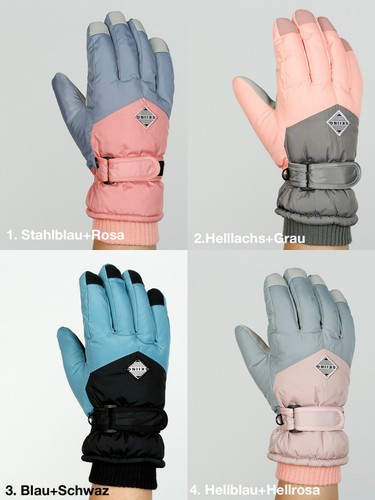 3. Damen Frauen Skihandschuhe Winter Sport Super comfi Extra dick Wasserdicht 3 - Bild 2 von 9