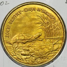 Poland 2002 2 Zlote BU Turtle P190603 combine shipping