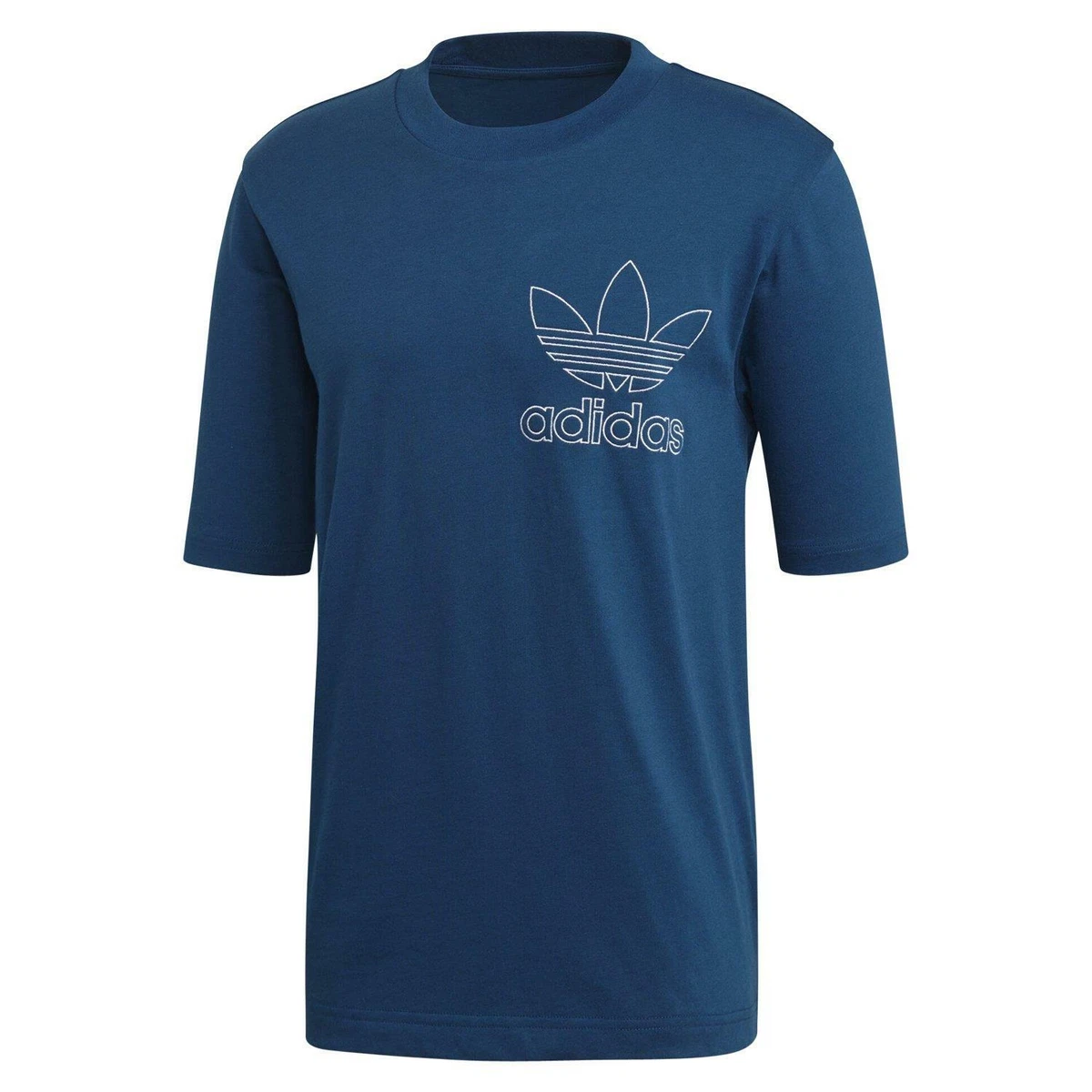 adidas Originals Trefoil Outline T-Shirt - Legend Marine eBay