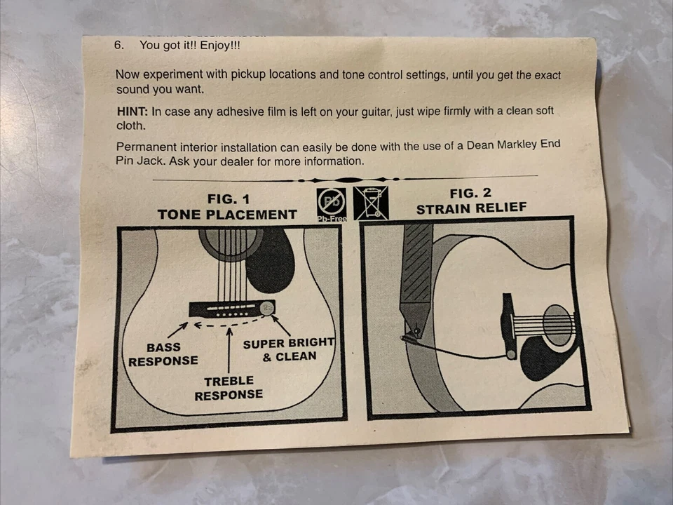 Dean Markley DM3010 Pro Mag Plus Single Coil Acoustic Guitar Pickup 2010s - Image 3 of 4