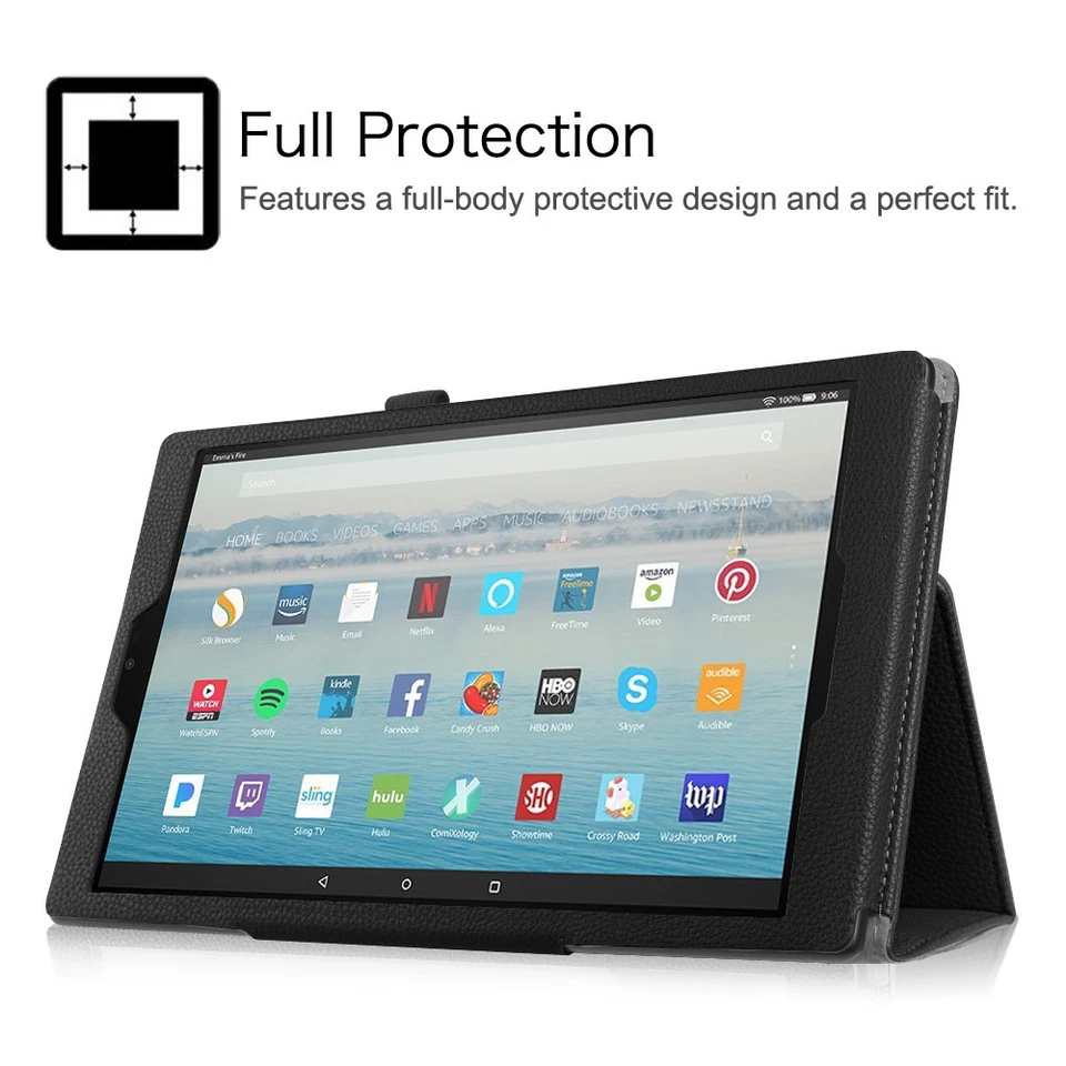 Funda tipo folio con soporte para tablet Amazon Fire HD 10 10 10,1 pulgadas 9.ª generación 2019 Foto 4 de 4
