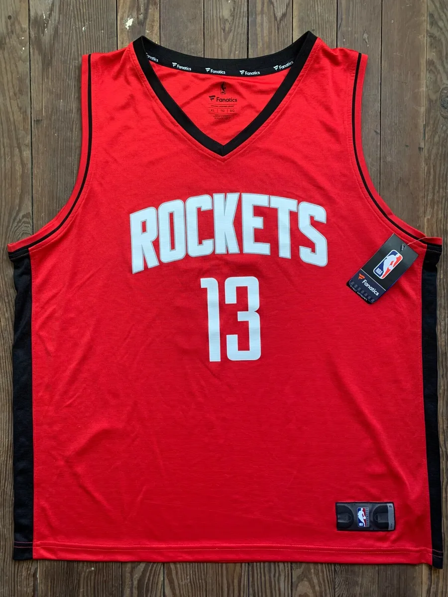 James Harden Men's XL Houston Rockets Fanatics Fastbreak NBA Jersey  Red