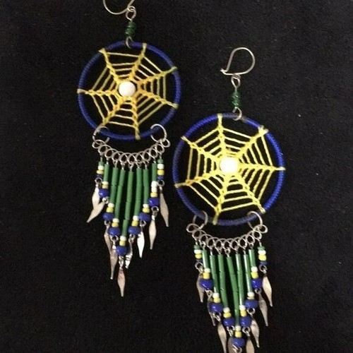Native American Boho Style Dreamcatcher Earrings