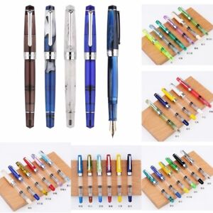 Penbbs 309-23SF Acrylic Piston Fountain Pen Fine Nib F Office Writing Supply #s