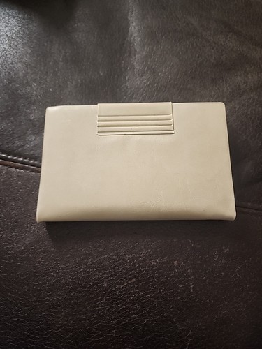 Vintage 70s- 80s "The Purse Organizer" Wallet With Writing Pad. Beige / Gold - Picture 8 of 10