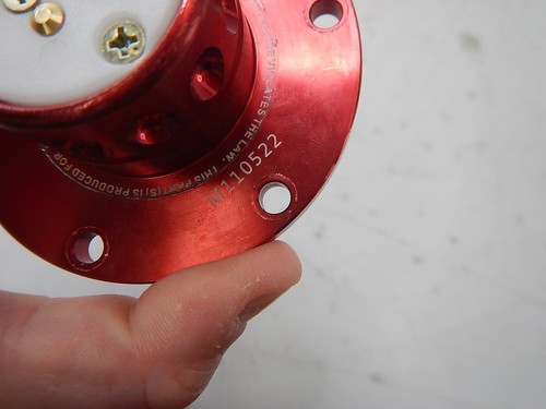 NRG Innovations GEN 2.0 Steering Wheel Quick Release Adapter, 6x70mm/6x74mm, Red - Picture 6 of 10