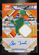 Aaron Zavala - 2021 Elite Extra Edition /149 Orange Prospect Materials Auto