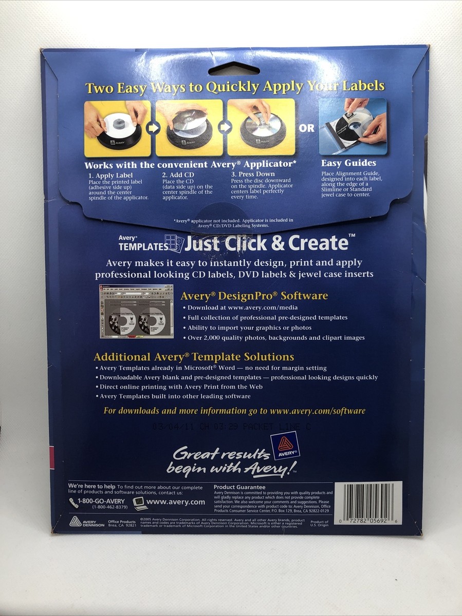 Avery Mailing Labels For Cd Printing Avery Shipping Labels, Sure Feed,