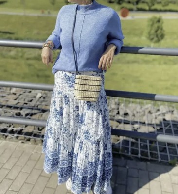black and white asymmetrical skirt
