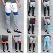 Men's Color Blocked Jogger Sweatpants Sports Gym Training Workout 18391-1568-D1H