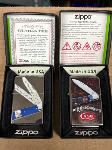 ZIPPO 250 COLT SINGLE ACTION ARMY KNIFE & 207 TRIBAL LOCK PATTERN CASE FEUERZEUGE