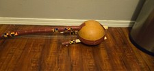 Vintage Indigenous West African Musical Instrument Calabash Kora Handmade