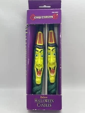 1995 The Paper Magic Group Creepy Creatures 10" Halloween Witch Candles - Unused
