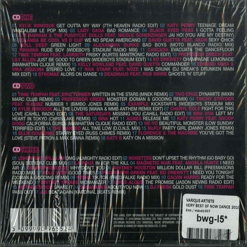 Various Artists / VERY BEST OF NOW DANCE 2010 (3XCD) / Emi / vtdcd1007 / 3x CD - Bild 2 von 2