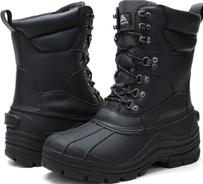 Aleader Insulated Snow Boots Size 11 For Men Waterproof Cold  display picture 2