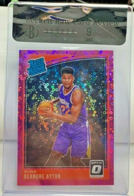 Deandre Ayton 2018-19 Donruss Optic Fast Break Pink Prizm RC #'d 6