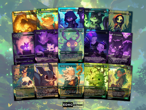 Squirrel Combo Commander Deck Chatterfang MTG EDH Anime Style Proxy Deck - Bild 3 von 10