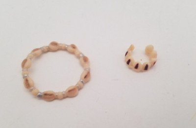 Bratz Doll Replacement Rare Sunkisses Summer Seashell Necklace Bracelet Cade