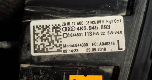 4K5945093 Audi A6 C8 4K LED Rückleuchte Rücklicht links innen - Picture 7 of 7