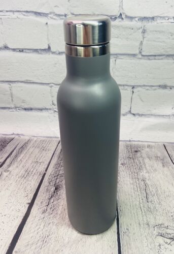2023 Hydro Flask Wide Mouth Grey Insulated Drinking Bottle 25oz (m - Picture 2 of 6