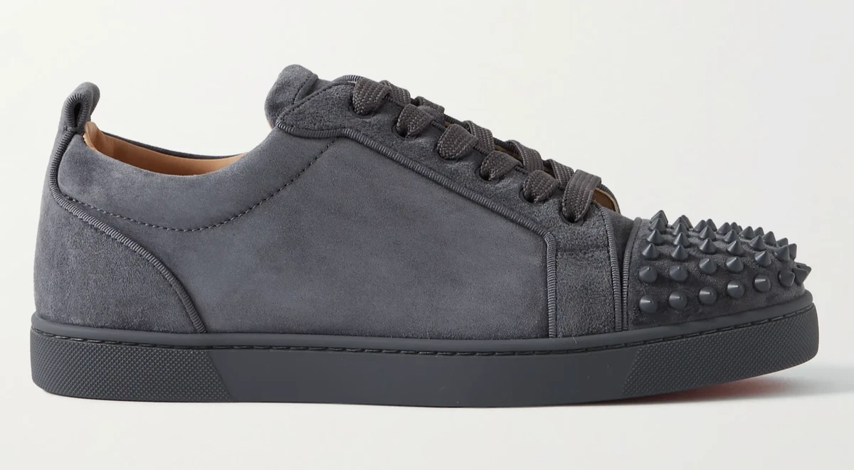 Christian Louboutin Louis Junior Orlato Suede Low-top Trainers in