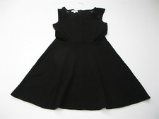 new SOCIALITE Women's Size M Lace Insert Black Sleeveless Flare Dress