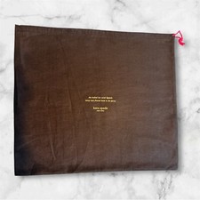 Kate Spade NY Brown Purse Dust Bag Cover w/ Pink Drawstring Closure 19 X 17