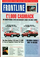 Toyota Frontline Range Brochures 1993 & 1994