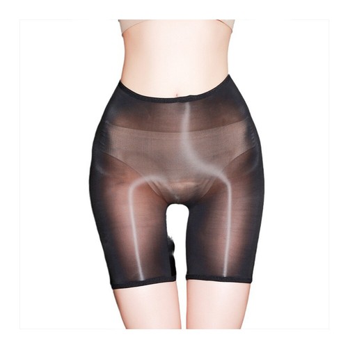 Womens Oil Shiny Glossy Underwear Sexy See Through Panties Boxer Shorts US - Picture 9 of 22