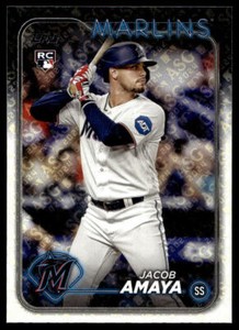 2024 Topps Jacob Amaya #144 All-Star Game Foil RC Miami Marlins
