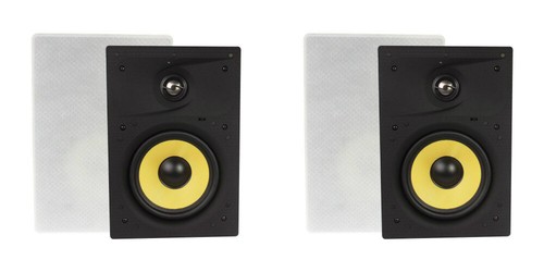 6.5" In Wall Speakers Ceiling Flush Mount Quality 6-1/2" Quality Pair 2 NEW - Picture 1 of 3