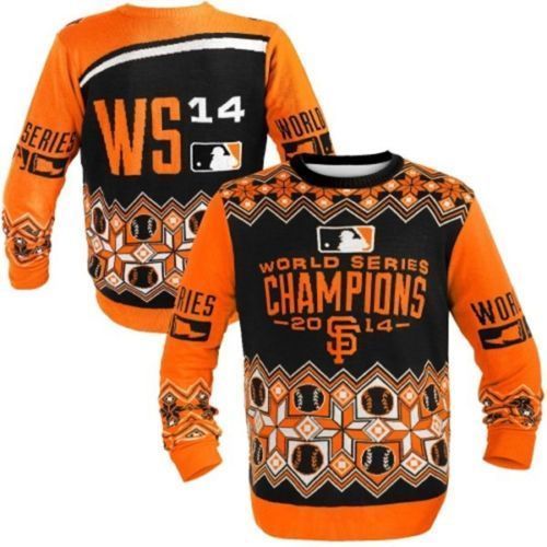 San Francisco Giants World Series 2014 Ugly Sweater MLB New w/Tags PICK SIZE - Picture 1 of 7