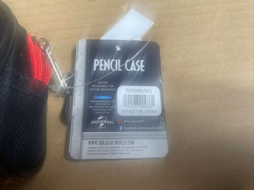 Jurassic Park Logo Pencil Case New With Tags - Picture 3 of 5
