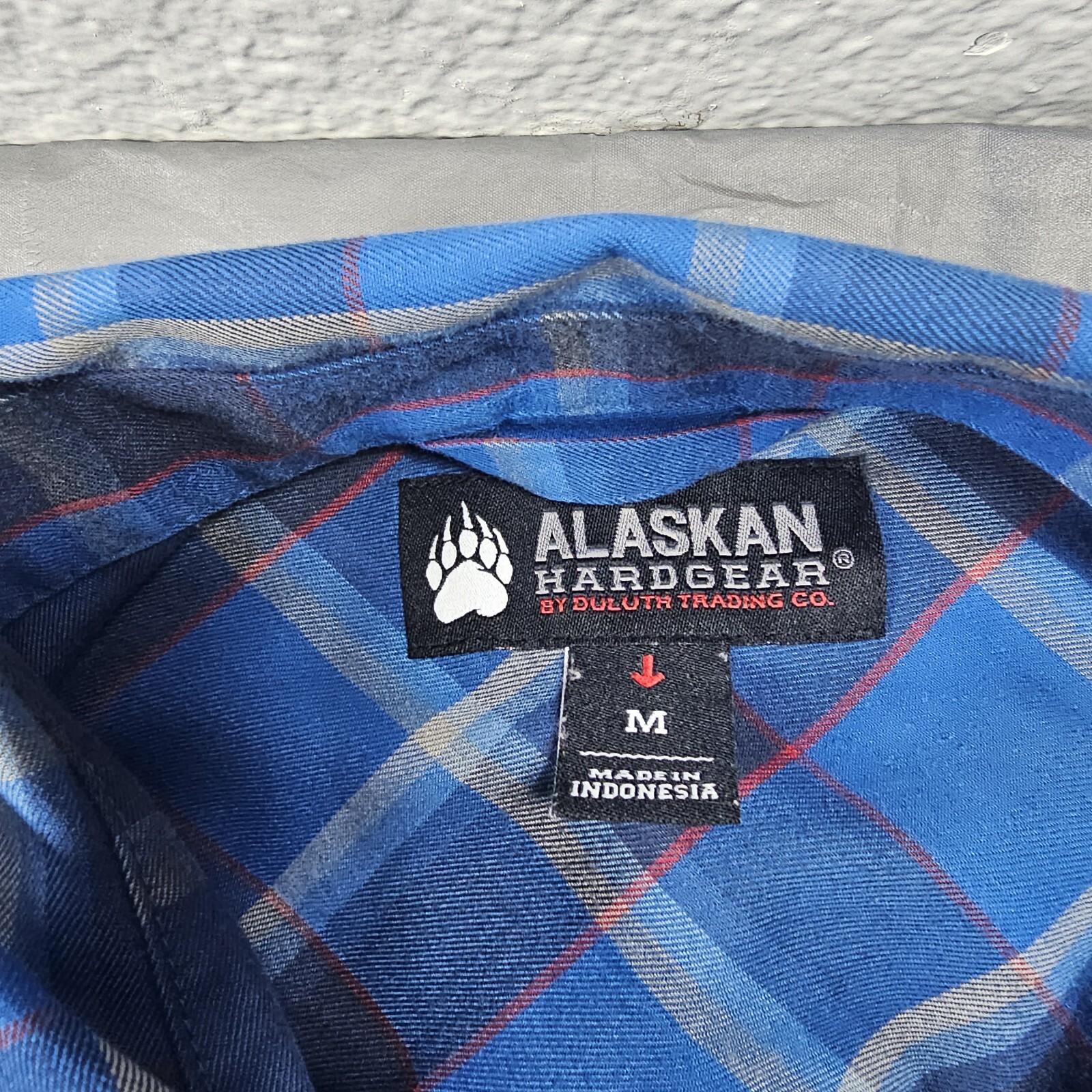 Chemise Alaskan Hardgear Duluth Trading Co. Homme XL - Manches Courtes Gris à Carreaux