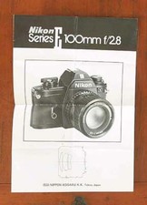 NIKON 100MM 100/2.8 NIKON SERIES E MANUAL/56135