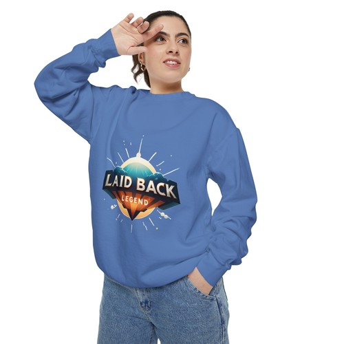 Laid Back Legend Sweatshirt - Unique Urban Streetwear, Cozy Men/Women Pullover - Picture 51 of 81