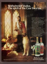 Wolfschmidt Vodka 1980 Trade Print Magazine Ad Alcohol ADVERT ADVERTISEMENT